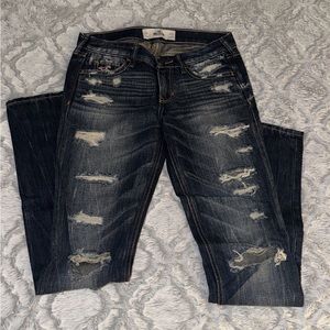 Hollister ripped skinny jeans size 0